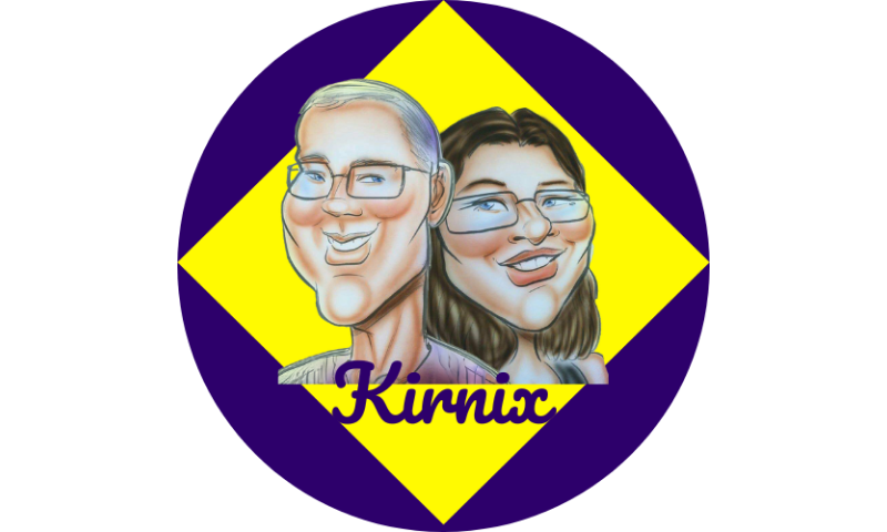 Kirnix Creations logo in brand colours