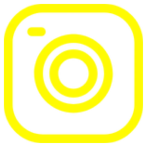 Yellow Instagram logo icon – follow KirnixCreations for handmade resin art inspiration