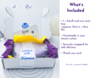 Image 9: Open Kirnix package showing wrapped small oval tray, tissue paper, and included items graphic