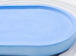 Image 10: Close-up of a pale blue small oval tray edge and smooth finish