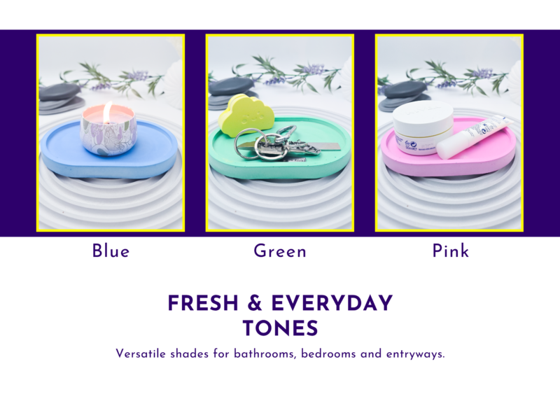 Image 14: Graphic showing fresh everyday tray colour options