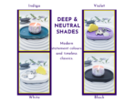 Image 15: Graphic showing deep and neutral tray colour options