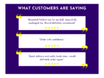 Image 17: Customer reviews graphic with ratings and short quotes