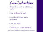Image 19: Care instructions graphic for cleaning and indoor use