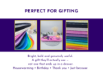 Gifting graphic showing colourful oval trays as thoughtful homeware gifts.
