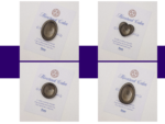 Earth Brown worry stone variation cards showing oval, pebble, round, and heart shapes.