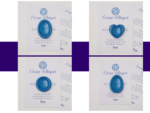 Water Blue worry stone variation cards showing oval, pebble, round, and heart shapes.
