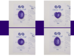 Ether Purple worry stone variation cards showing oval, pebble, round, and heart shapes.