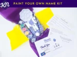 Paint Your Own Name Kit boxed and ready to gift with letters and paint set inside