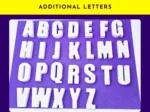 Additional A to Z letters available for Paint Your Own Name Kit