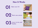 Step 01: Open your kit — hand removing purple tissue from a box.
