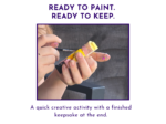 Hand painting a small brick buddy figure from the paint your own kit