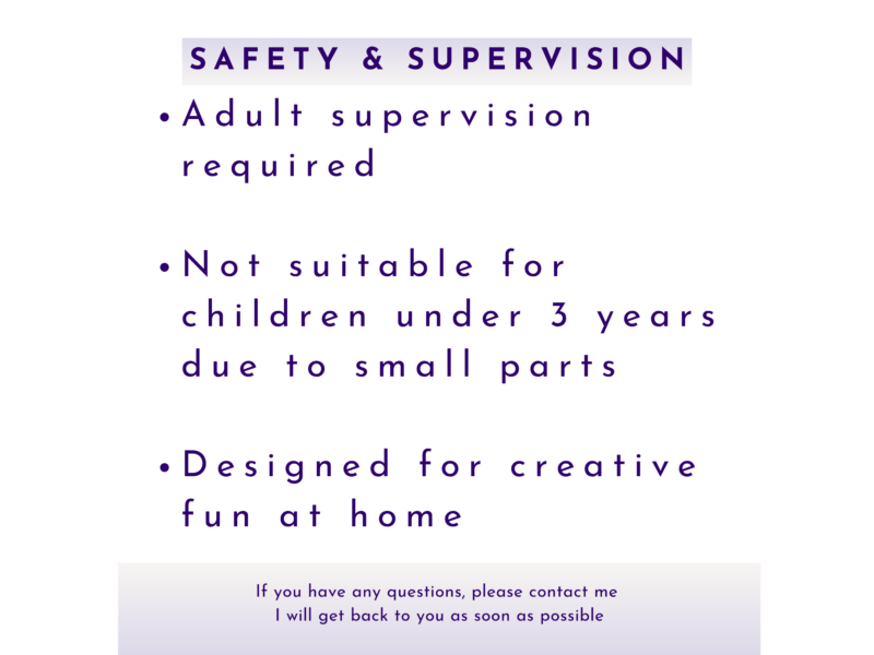 Safety and supervision slide for Kirnix Kits mini village painting kit.