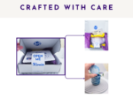 Kirnix packaging slide showing the pot packed with tissue paper, card, and presentation details