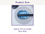 Small oval tray measured to show an approximate 14.5 cm length and 10 cm width