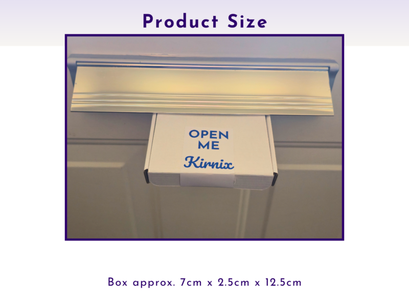 Product Size Pocket hug resin heart gift box packaging — 7cm × 3.5cm × 10.5cm white gift box with purple tissue