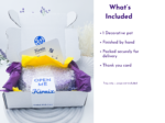 Open Kirnix package with tissue paper and text listing what is included
