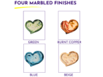 Green marbled heart inside a purple-framed card image area, labeled GREEN at the bottom text is partially visible here? (but alt should reflect card)