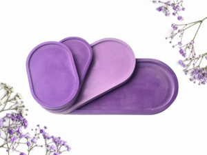 Violet Oval Vanity and Jewellery Tray