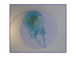 Video showing blue resin Hello Little One baby keepsake and shimmer finish