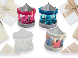 New Baby Resin Carousel Keepsake